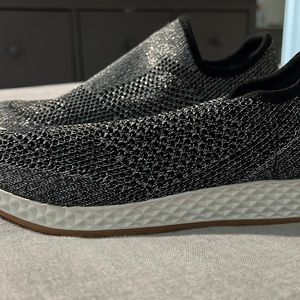 Never worn black sparkly slip on shoes!